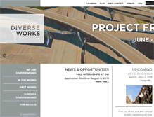 Tablet Screenshot of netart.diverseworks.org
